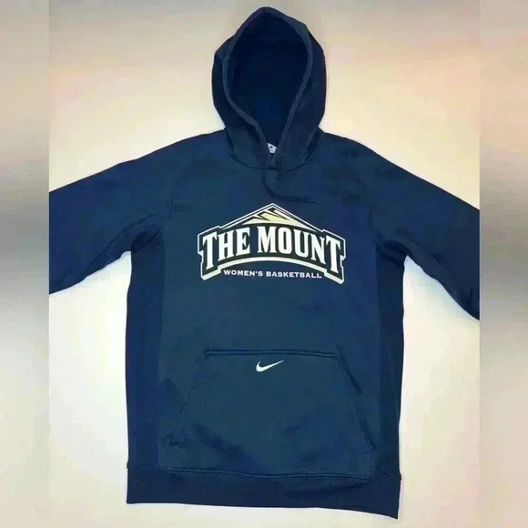 Nike The Mount Womens Basketball Navy Hoodie size Small - Picture 2 of 6